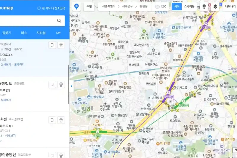 다음 지도 바로가기
