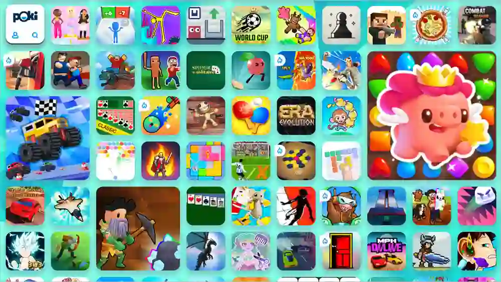 포키 무료게임 사이트 게임 모음 바로가기 (https://poki.com)