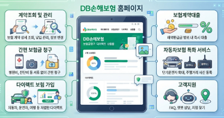 DB손해보험 홈페이지
