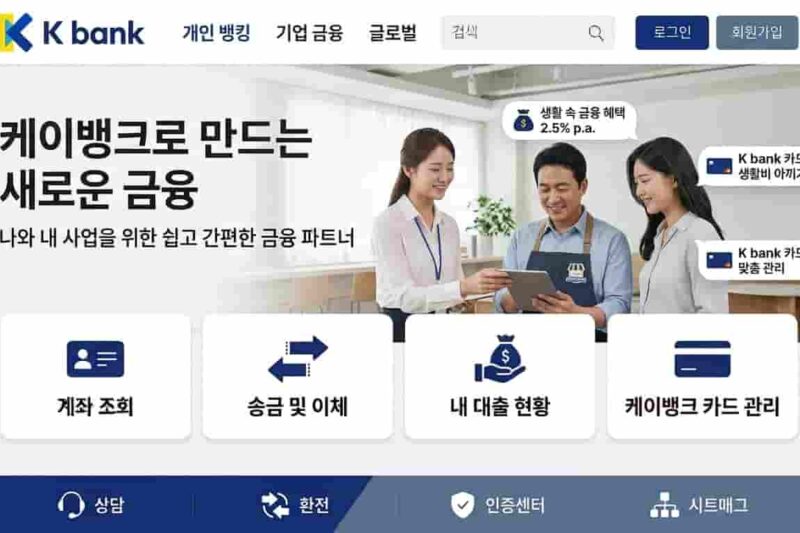 케이뱅크 홈페이지 바로가기 및 이용방법 총정리